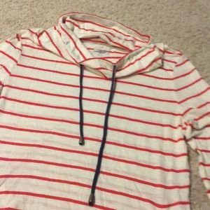 Lightweight Striped Long Sleeve Tee with Pockets
